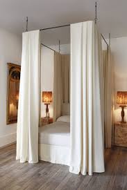 Nothing will sweep you into a dream quite like being enveloped by flowing fabric from an elegant canopy bed. Ru Suspension Bed Canopy