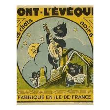 Vintage French Advertisement Zazzle Com Vintage French Posters Black Cat Art Vintage Cat