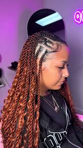 My client looked stunning 😍😍 in love with the finished look  #sengalesetwist #orlandobraider #gingerhair #braids #fyp