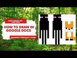 Seleccione la herramienta de texto , situada en la barra de herramientas, o abra el panel texto. How To Draw On Google Docs Drawing Minecraft Mobs With Shapes Youtube Minecraft Mobs Google Docs Minecraft