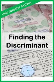 This Discriminant Activity Gives The Students 10 Quadratic Equations To Plug Into The Quadratic Equations Activities Quadratics Algebra Activities High School