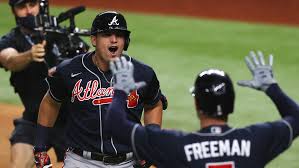 Atlanta braves foundation serve learn live fundraising & giving youth baseball programs mlbcommunity.org baseball tomorrow fund baseball braves downloadable schedule. Braves Vs Dodgers Score Atlanta Wins Nlcs Game 1 Thanks To Four Run Ninth Inning Cbssports Com