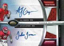 2011 Topps Platinum Football Box Checklist