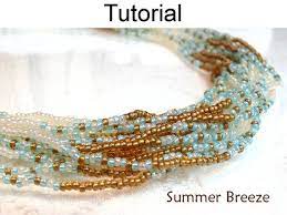 Beading Patterns And Tutorials Multi Strand Beaded Necklace Etsy Beaded Necklace Tutorial Multi Strand Beaded Necklace Jewelry Patterns