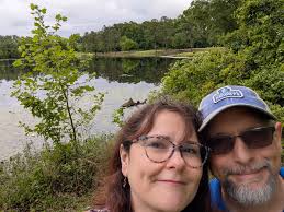 First walk around Whitesell Lake near gardens