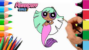 These black and white powerpuff girls coloring pages are free. Powerpuff Girls Mermaid Coloring Book Teenage Blossom Teenage Bliss Meet Mermaid Coloring Book Mermaid Coloring Pages Mermaid Coloring