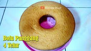 100 gr mentega dicairkan 4 butir telur 130 gr tepung terigu 100. Resep Bolu Panggang 4 Telur Lembut Dan Enak Youtube