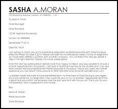 Letter of resignation template uk. Retail Resignation Letter Example Letter Samples Templates