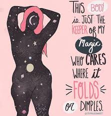 There is so many instagram caption about love that you can find in the wilderness of the love is composed of a single soul inhabiting two bodies. Your Body Is Just The Vehicle That Holds Your Magic Love This Art By Stephaniechinnart Body Positivity Art Body Positive Quotes Positive Art