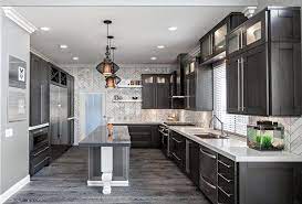 Grey Hardwood Floors How To Combine Gray Color In Modern Interiors Modern Kitchen Interiors Kitchen Interior Design Modern Interior Design Kitchen