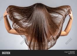 That decade's iconic haircut was the shag. Back View Brunette Image Photo Free Trial Bigstock