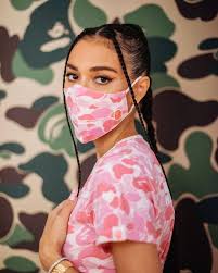 Kristen Noel Crawley Seals Her BAPE Collabo With A Pink Camo Kiss