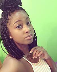 Box Braids Box Braid Bob In Love With These Short Shoulder Length Box Braids Box Braids Bob Shoulder Length Box Braids Bob Braids Hairstyles