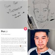 With tinder, the world's most popular free dating app, you have millions of other single people at your fingertips and they're all ready to meet someone like you. This Tinder Profile Was Giving Out Free Pen Portraits And Did Not Disappoint Honestly This Made My Day Tinder