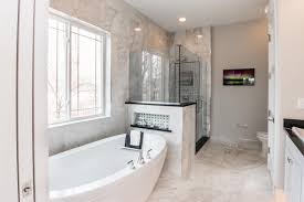 Complete the fancy black bathroom with the white honeycomb floor. Master Bathroom Design Ideas