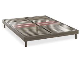 Pour matelas en 140 x 190 cm. Sommier Avec Cadre A Lattes 140x190 Cm Nightitude Kitsom Vente De Sommier Et Cadre A Lattes Conforama