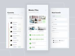 Mobile System Version Control Ios App By Kostia Varhatiuk App Design App Interface Ios App Design