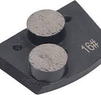 3Pcs Diamond Grinding Shoes, Trapezoid Diamond Floor Grinding Pad Disc 2  Cylindrical Teeth Grinding Block for Concrete Polishing Paint Removal Black  ...