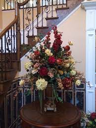 Traditional Entry Foyer Floral Arrangement Large Floral Arrangements Large Flower Arrangements Artificial Floral Arrangements