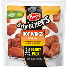 This is the best bang for your buck when it comes to costco chicken wings. Tyson Any Tizers Buffalo Style Bone In Chicken Wings 40 Oz Frozen From Walmart In Austin Tx Burpy Com