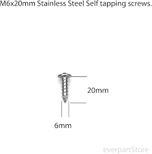 LFPartS Rust Resistant Stainless Steel License Plate Frame Screws Fasteners  + Chrome Screw Caps : Buy Online at Best Price in KSA