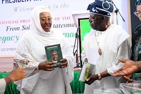JUST IN: President Tinubu at the launch of the book from ...