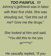 They handed the stub to the repair man who took it and looked in the back. Too Painful Funny Story Short Jokes Funny Funny Marriage Jokes Funny Cartoon Quotes