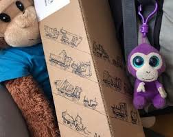 Print sleepbootschip: muurkunst kinderkamer