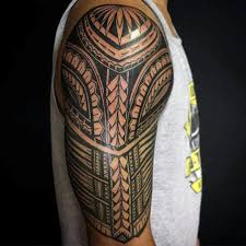 50 Polynesian Half Sleeve Tattoo Designs For Men Tribal Ideas Quarter Sleeve Tattoos Half Sleeve Tattoo Sleeve Tattoos