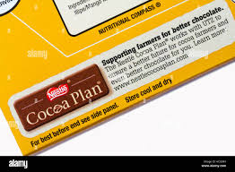 Nestle Cocoa Plan Information On Box Of Nestle Quality Street Matchmakers Salted Caramel Stock Photo Alamy
