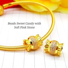 Saya baru menceburi pelaburan emas ne. Beads Sweet Candy With Soft Pink Stone