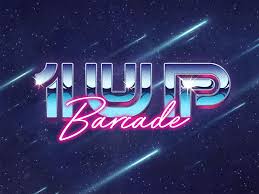 1 Up Logo In 2020 Retro Text 3d Logo Design Logo Design