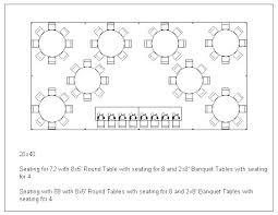 Table Seating Capacity Guest Seating Chart Template Table