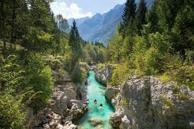 Kajak Soca River Bovec Slowenien Poster Menno Boermans Ohmyprints Slowenien Kajak Julische Alpen