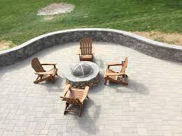 Cst Contempra Standard Finish Pavers Cst Veranda Wall Double Sided Wall And Cst Veranda Cap Installation Done By Rou Patio Design Outdoor Fire Pit Patio