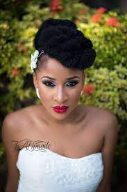 Cabelo De Casamento Para Noivas Negras Cabelo Casamento Frisuren Hairstyle Negras Noi Natural Hair Wedding Natural Wedding Hairstyles Natural Hair Bride