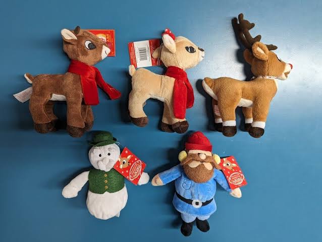 5 NEW NWT Rudolph the Red Nosed Reindeer Plush 7" Official DanDee Christmas  | eBay