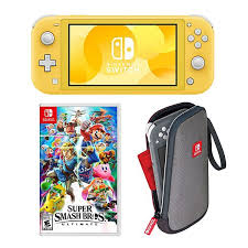 Nintendo switch lite is a small and light nintendo switch system at a great price. Nintendo Switch Lite Console Super Smash Bros Ultimate Game Bundle