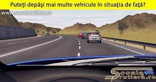 Puteti efectua depasirea în situatia data? Chestionare Auto PuteÅ£i DepÄsi Mai Multe Vehicule In SituaÅ£ia De FaÅ£Ä
