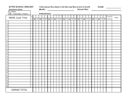 Student Attendance Sheet Lamasa Jasonkellyphoto Co