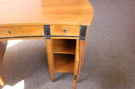 Hmw collection eckschreibtisch »split«, winkelschreibtisch seitenverkehrt montierbar. Schreibtisch Kirschholz Neobiedermeier Ca 1920 Nierenform