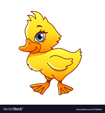 Black And Yellow Cartoon Duck Cartoon Duck Isolated Vector Image On Vectorstock Cartoon Vector Illustration Vector Images