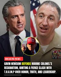 I RESIGN FOR TRUMP" — Marine Colonel's Bold Move Sparks Gavin Newsom-Trump  Clash 🔥 In a blistering op-ed in The Washington Post, Marine Colonel Doug  Krugman revealed that he is resigning after