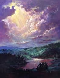 Light From Heaven Painting Heaven Painting Sky Painting Spiritual Paintings