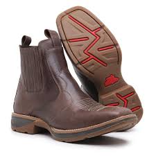 Bota Feminina Country Texana Jump 2179 Caf&eacute; - Couro Leg&iacute;timo