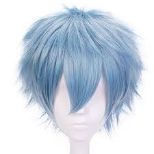 If you know your anime well enough, you might be able to tell that most of the costumes he creates are based on those seen in productions from studio ghibli, a japanese animation film studio. Anogol Hair Cap Blue Anime Cosplay Wig Short Synthetic Hair Halloween Costume Hero Wigs Walmart Com Walmart Com