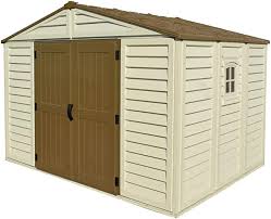 Amazon Com Woodbridge Plus 10 5 Ft X 8 Ft Vinyl Garden Storage Shed Made Of Fire Retardant Pvc Resin Vinyl Sheds Vinyl Storage Sheds Garden Storage Shed