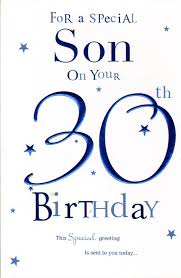 Check spelling or type a new query. Son On Your 30th Birthday Birthday Card By Icg Shop Online For Homeware In The United States