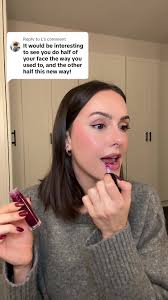 Replying to @L half my face how I normally do my makeup vs half in the new  cool tones! #cleanbeauty #coloranalysis #wintercolorpalette  #makeuptransformation #beautyfinds #grwm