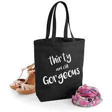 Stylish, personalised 30th birthday present ideas for him and her. Thirty And Still Gorgeous 30th Birthday Gift For Her Black Withcongratulations